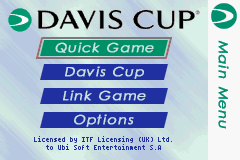 Davis Cup Title Screen